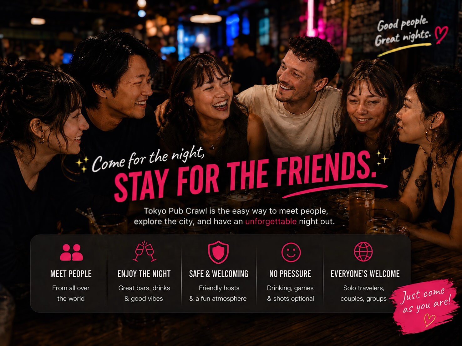 Tokyo Pub Crawl nightlife experience description